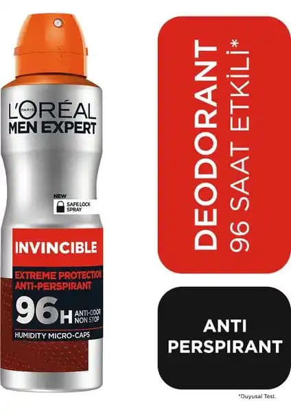 Loreal Paris Men Expert Invincible Yüksek Korumalı Erkek Deodorantı 150 ml