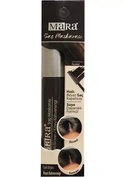 Mara Saç Maskarası Koyu Kahve: Hızlı ve Doğal Geçici Saç Renk Düzenleyici Ürün
