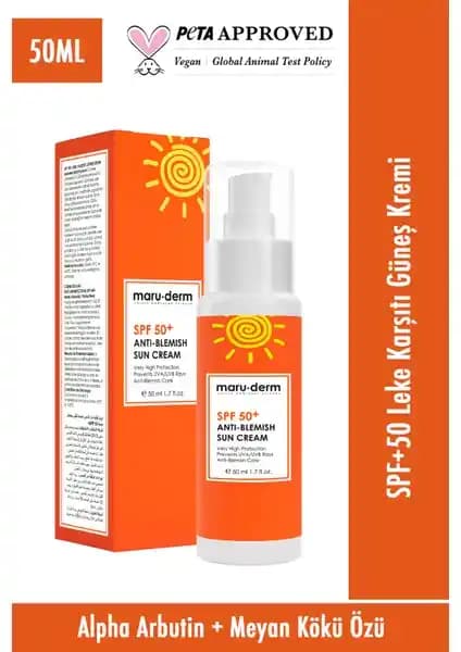 Maru.derm SPF 50 Leke Karşıtı Güneş Kremi: Yüksek Koruma ve Cilt Bakımı Özellikleri