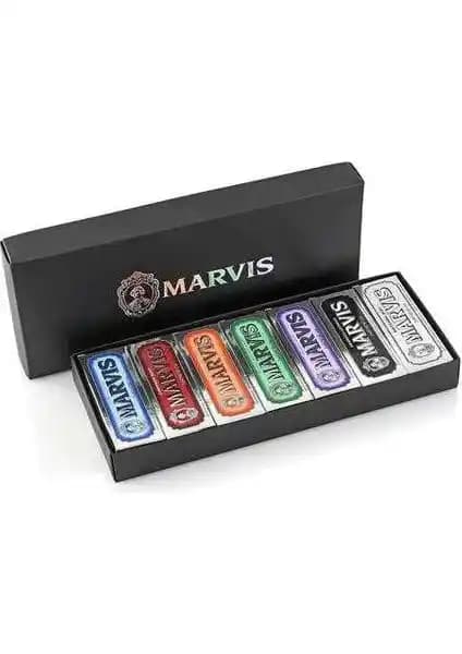 Marvis 7 Flavour Black Box 25 Ml Diş Macunu Seti Farklı Aromalar ve Yenilikçi Formüller