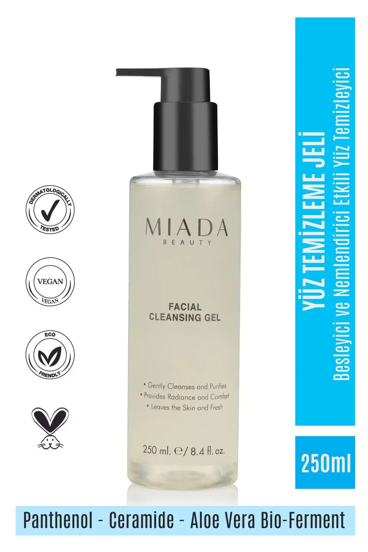 Miada Beauty Yüz Temizleme Jeli: Derinlemesine Temizlik ve Nem Desteği Sağlayan Doğal Formül