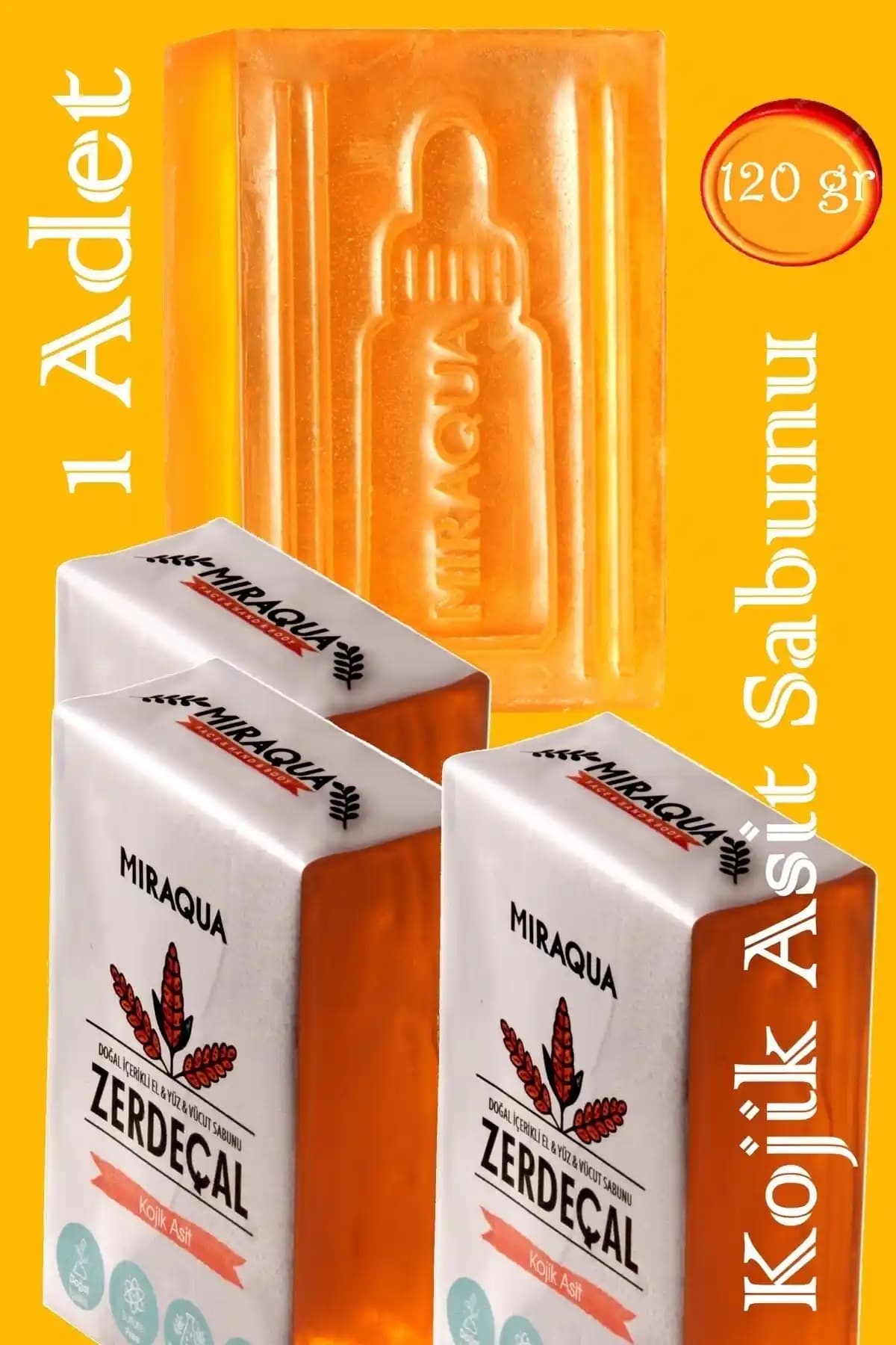 Miraqua Kojik Asit Sabunu ve Zerdeçal Kojic Asitli Serum: Cilt Tonu Eşitleyen ve Leke Giderici Ürünler