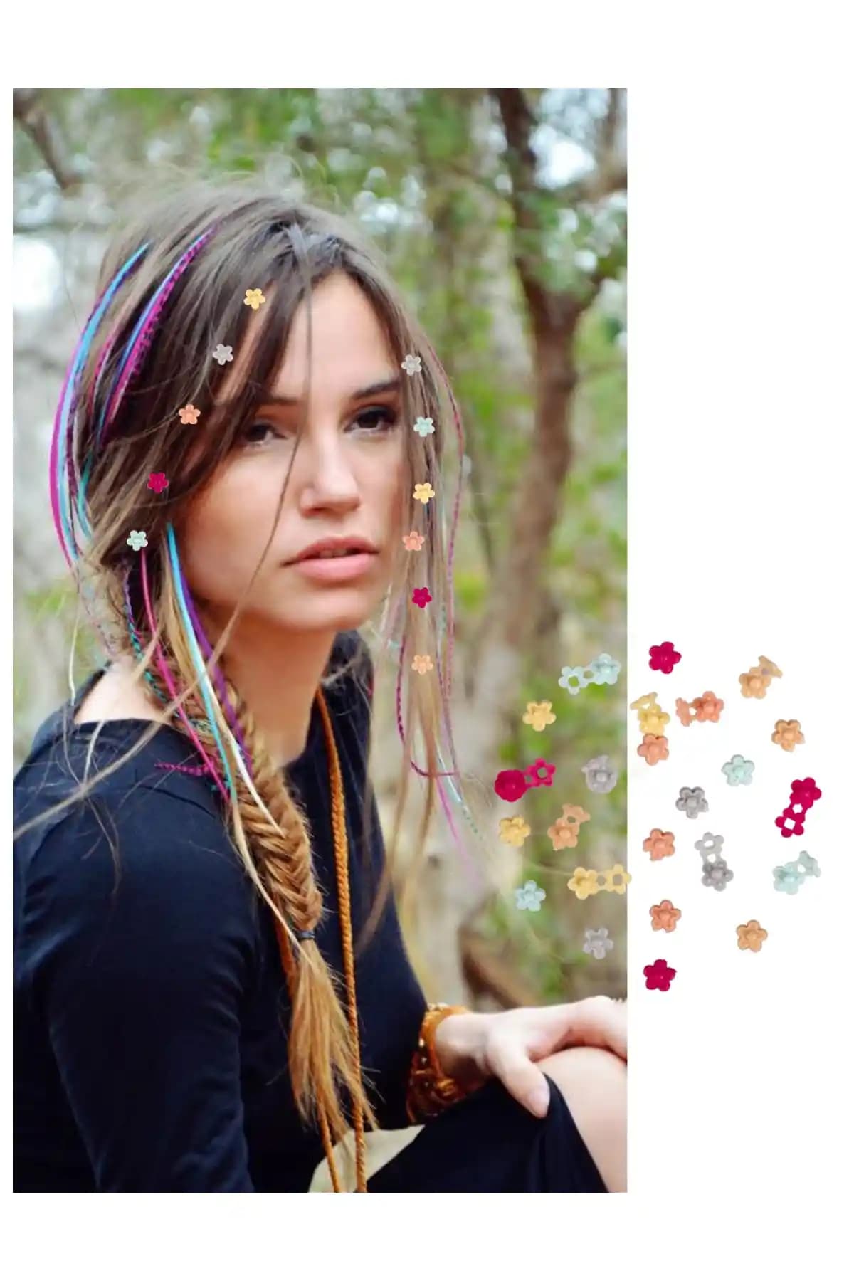 Monalisa Kadın 24'lü Renkli Saç Tokası Seti Şık ve Dayanıklı Tasarım