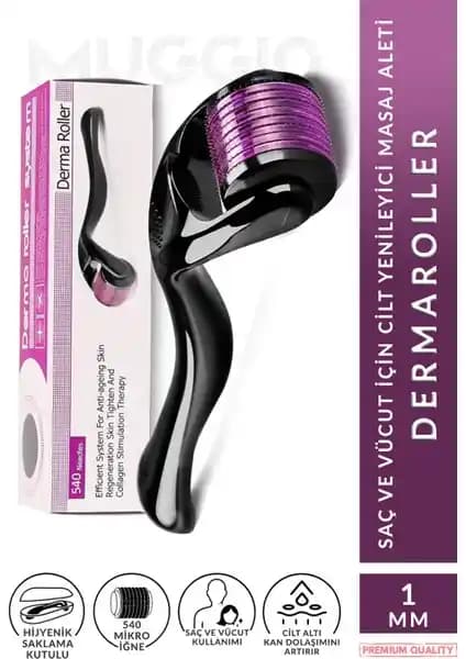 Muggio Titanyum Uçlu Dermaroller ile Cilt ve Saç Yenileme Terapisi Cihazı