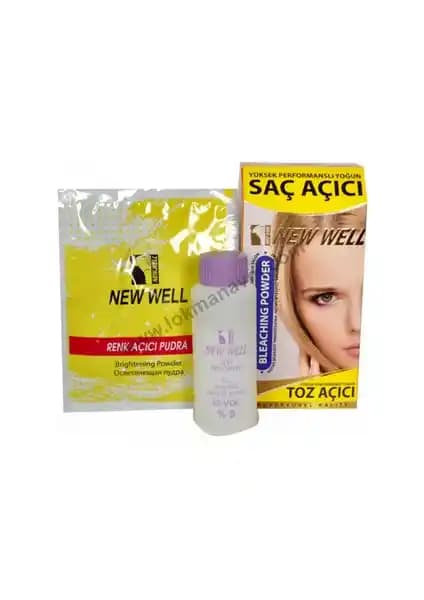 New Well Yüksek Performanslı Yoğun Saç Açıcı Toz Profesyonel Kullanım İçin Güçlü ve Güvenilir