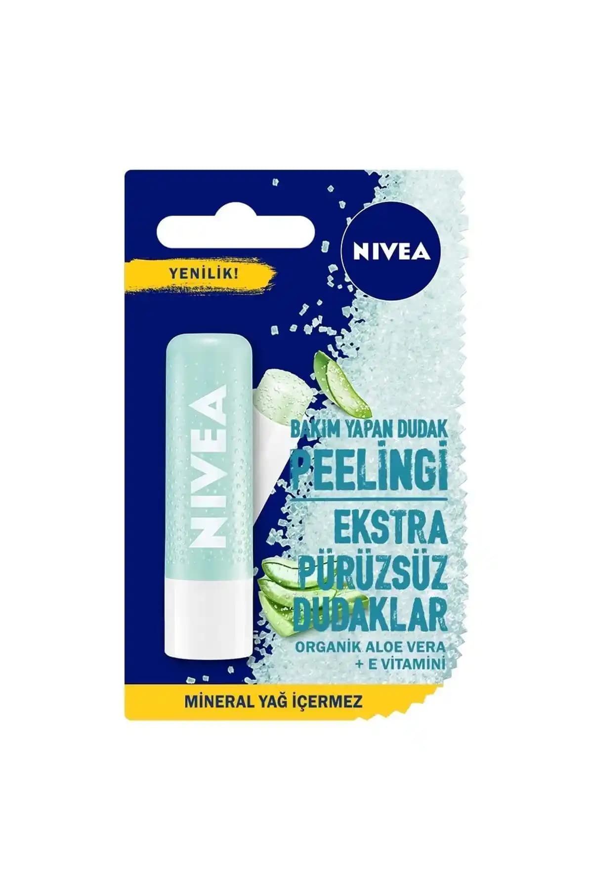 NIVEA Aloe Vera Dudak Bakım Peeling: Doğal ve Etkili Dudak Sağlığı İçin Günlük Kullanım