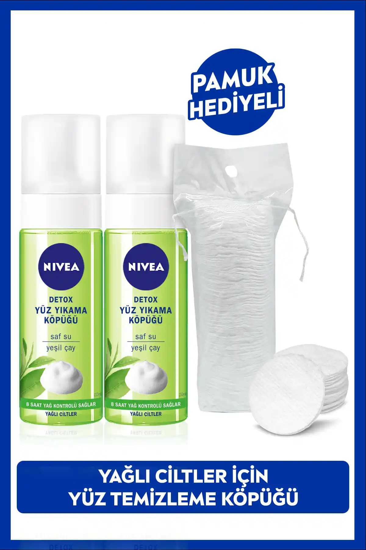 NIVEA Detox Arındırıcı Yüz Temizleme Köpüğü: Yağlı ve Karma Ciltler İçin Derinlemesine Temizlik
