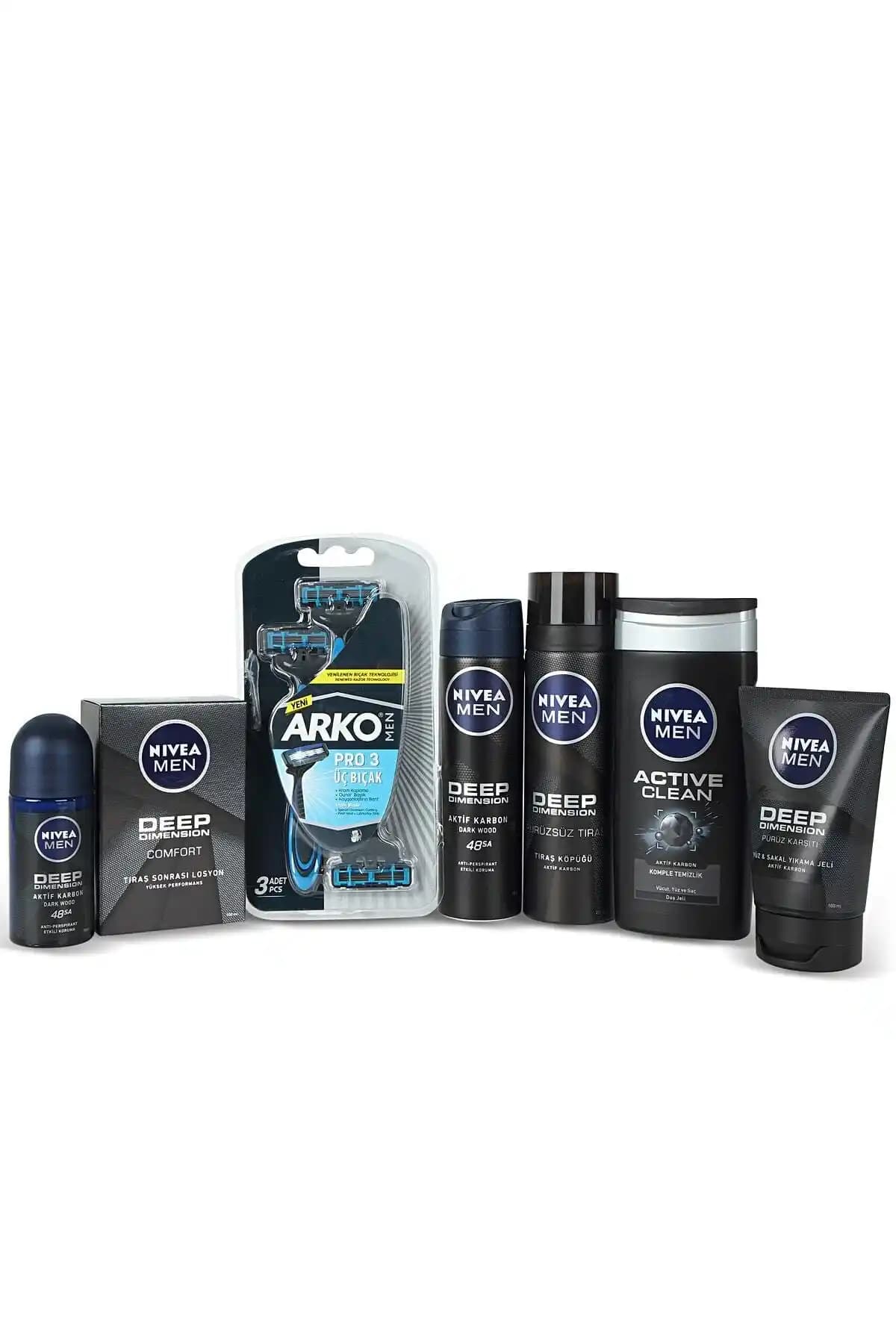 NIVEA Erkek Bakım Seti Hassas Ciltler İçin Günlük Temizlik ve Koruma Çözümü
