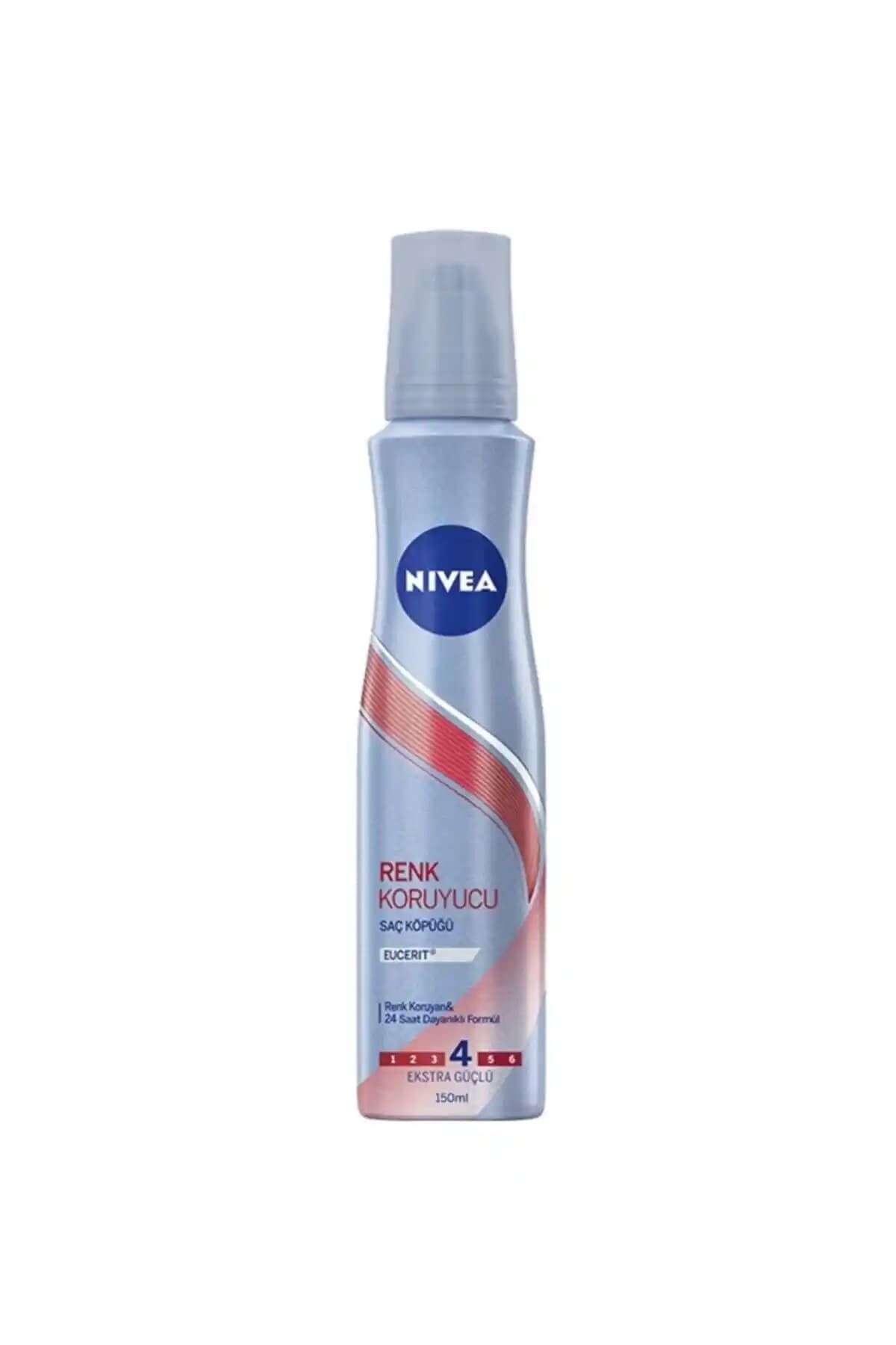 NIVEA Renk Koruyucu Ekstra Güçlü 4 Saç Köpüğü ile Renk Koruma ve Şekillendirme Çözümü