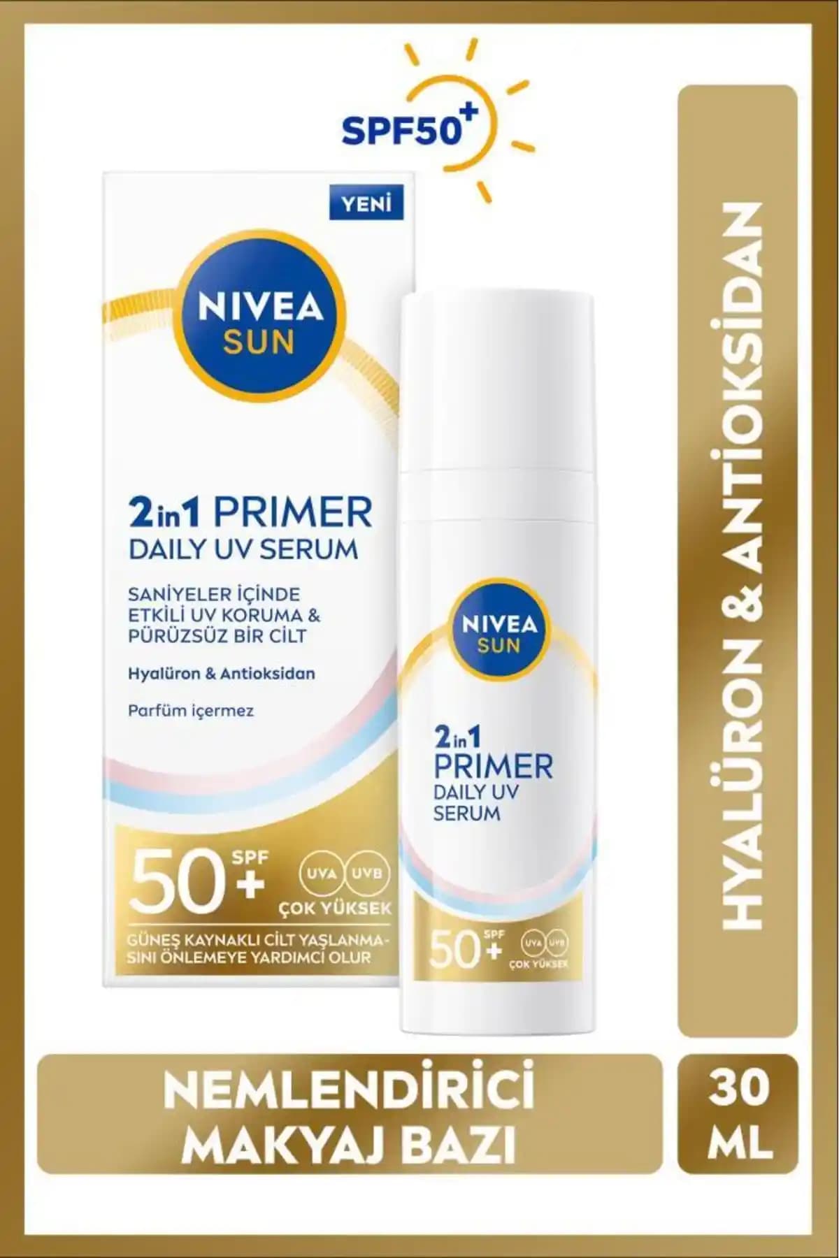 NIVEA SUN SPF50 Primer Güneş Koruyucu ve Makyaj Bazı Ürün İncelemesi