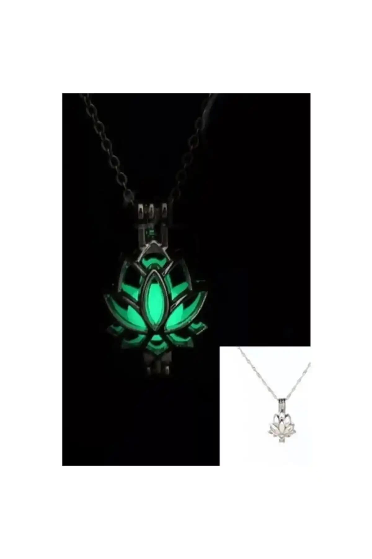 Nossun Gift Lotus Kolye Karanlıkta Parlayan Zarif Takı Tasarımı ve Özellikleri