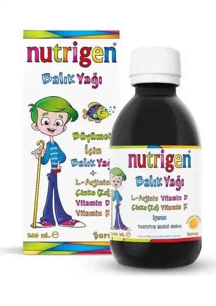 Nutrigen Balık Yağı ve L-Arjinin Çocuk Gelişimini Destekleyen Sağlık Takviyesi