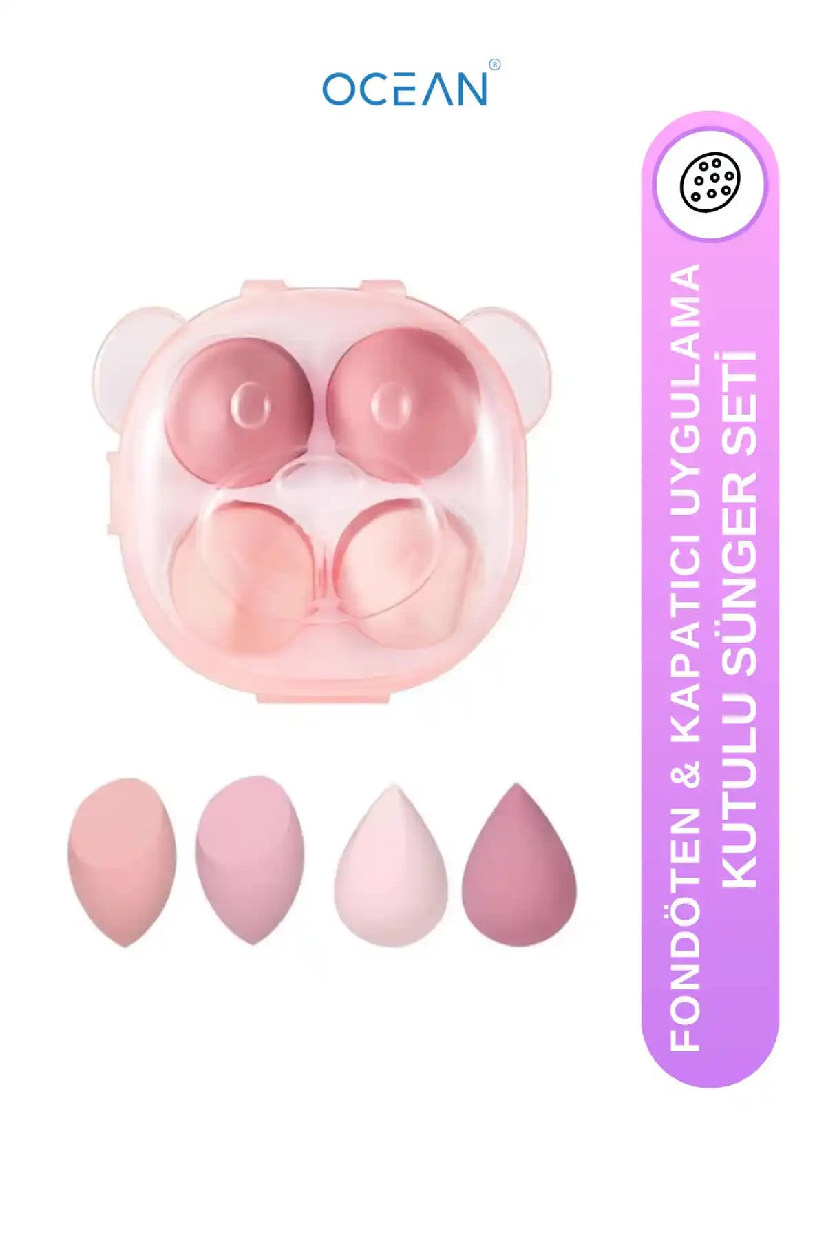 Ocean Makyaj Süngeri Kutulu Seti: Yüksek Performanslı ve Pratik Makyaj Araçları