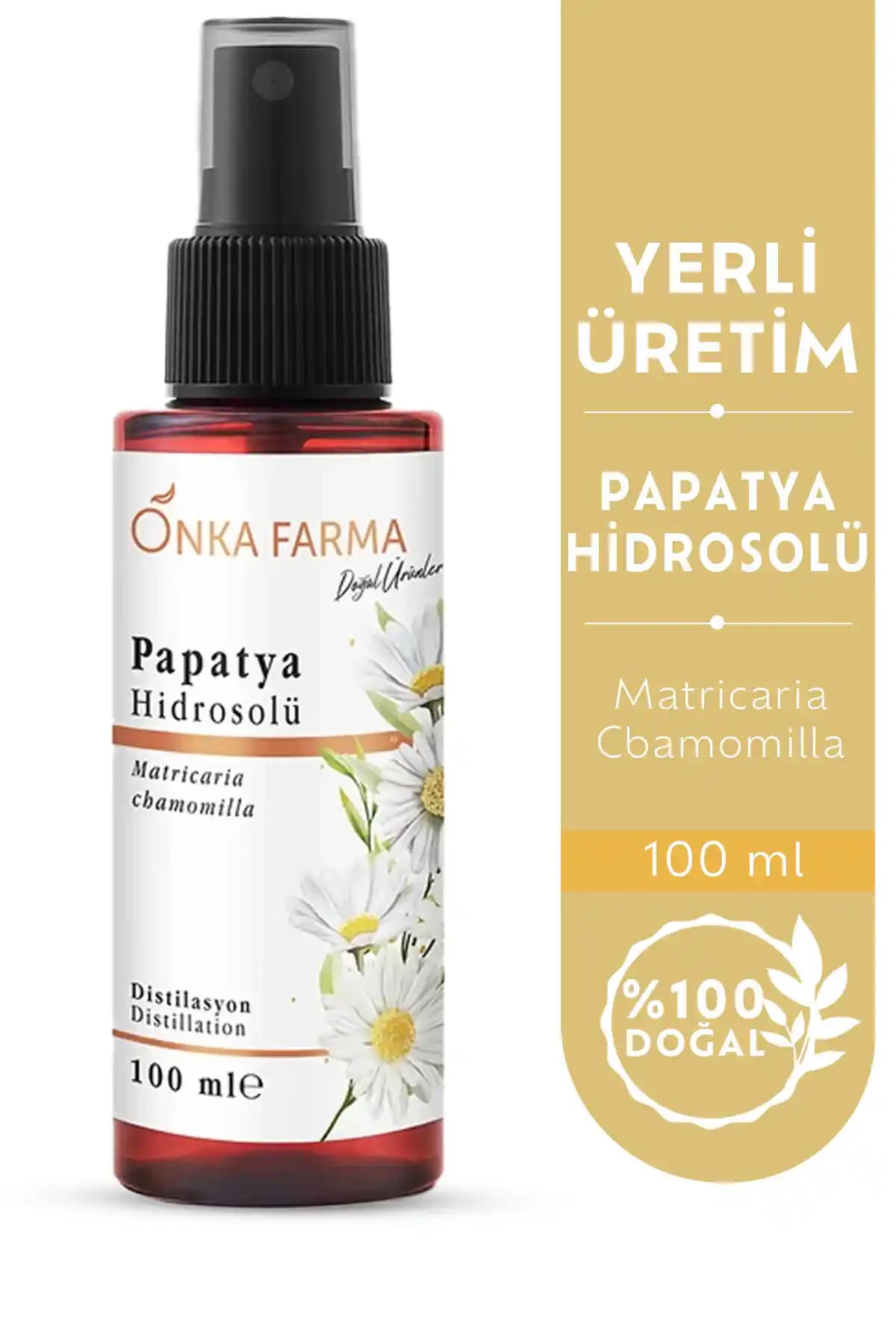 OnkaFarma Papatya Suyu Hidrosolü: Doğal ve Yatıştırıcı Cilt Bakım Ürünü