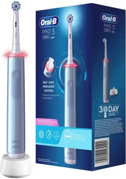 Oral-B Pro 3 3000 Sensitive Clean: Hassas Temizlik ve Günlük Ağız Bakımı İçin Gelişmiş Elektrikli Fırça