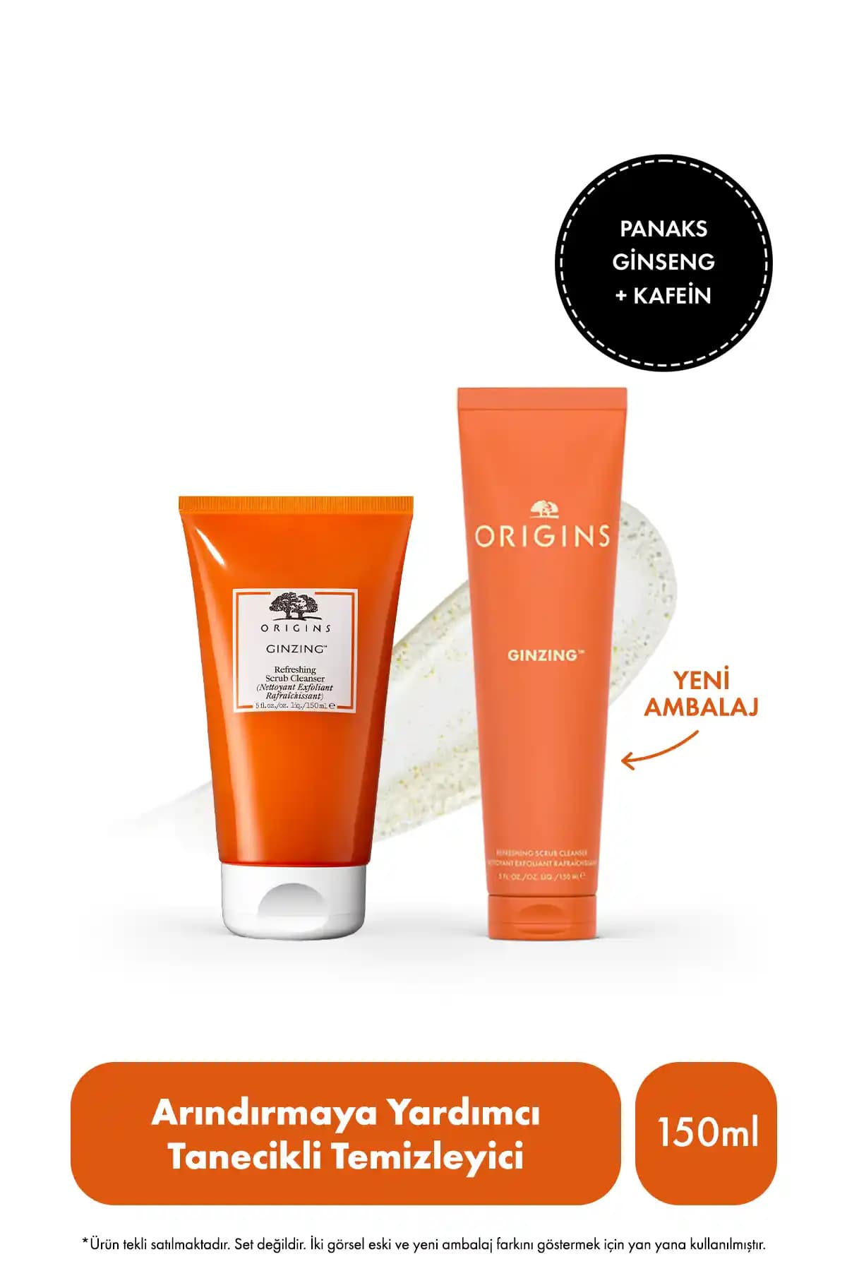 Origins Ginzing Canlandırıcı Scrub Temizleyici Doğal İçeriklerle Cilt Parlaklığı Sağlar