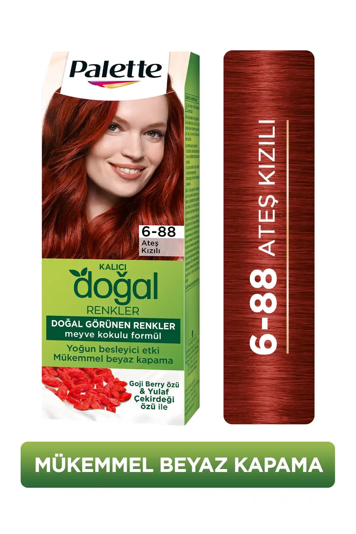 Palette Kalıcı Doğal Renkler 6-88 Ateş Kızılı Saç Boyası İncelemesi ve Kullanıcı Yorumları