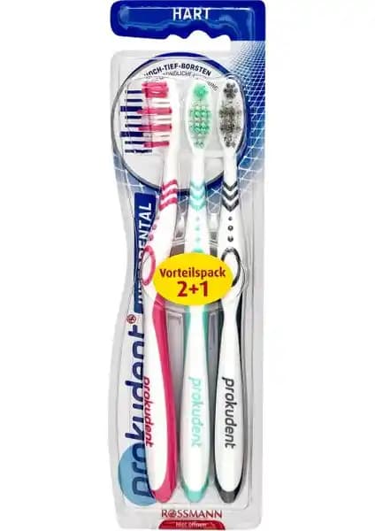 Prokudent Dış Fırçası 3'lü Sert Set: Dayanıklı ve Etkili Ağız Bakım Ürünü