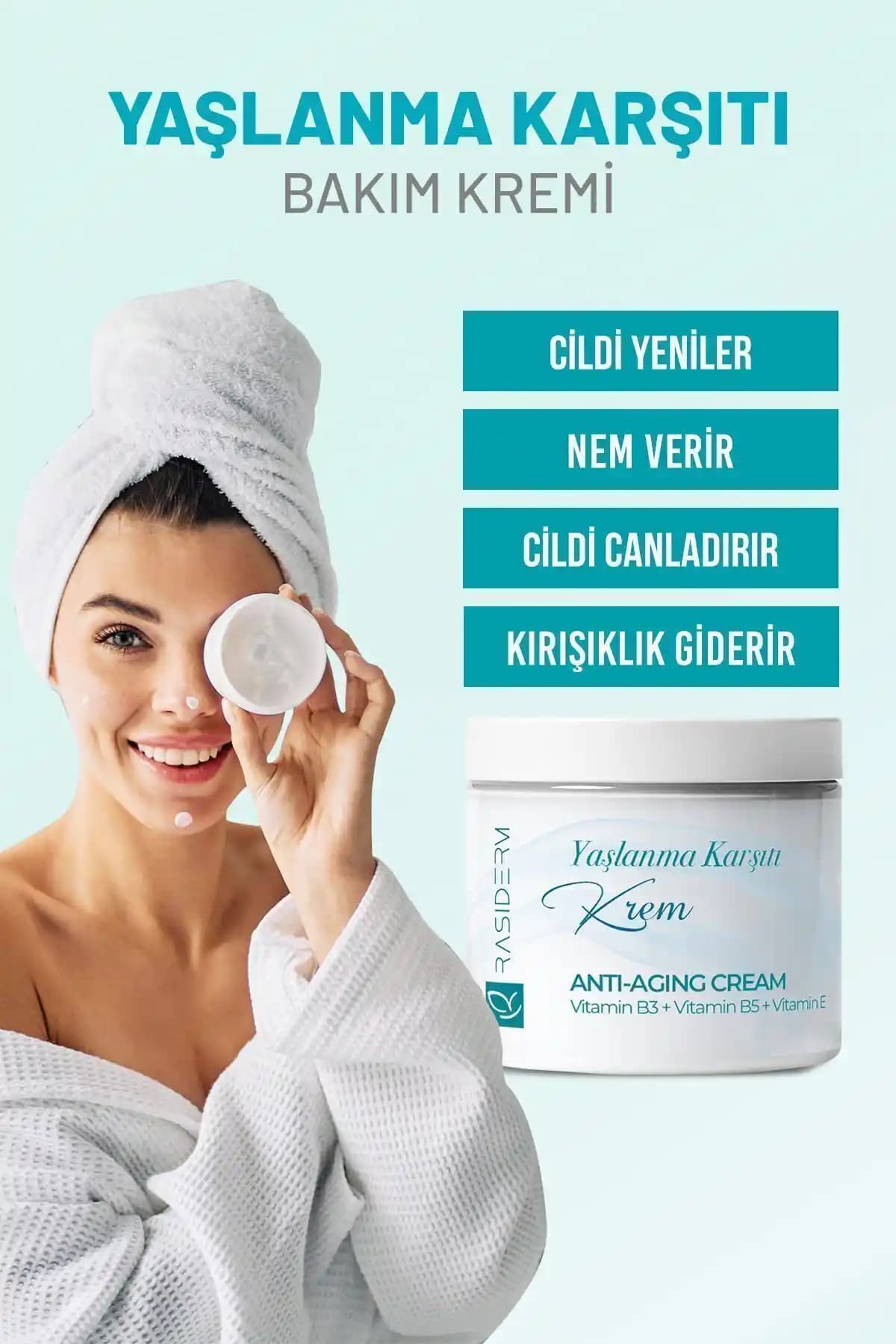 Rasiderm Yaşlanma Karşıtı Kırışıklık Önleyici ve Nemlendirici Krem Özellikleri ve Kullanım Rehberi