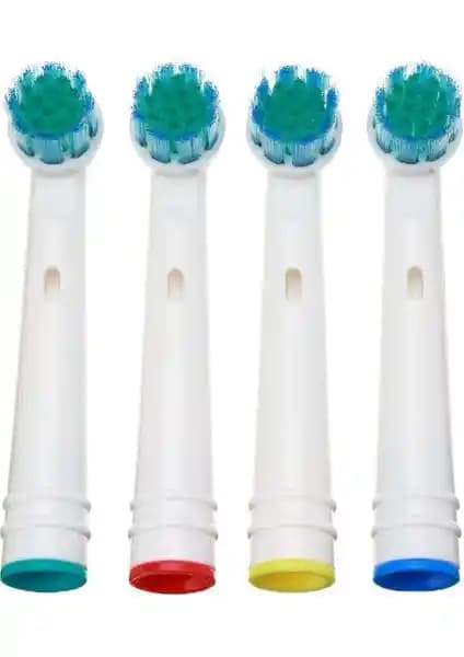 RATA-B Oral B Uyumlu Yedek Diş Fırçası Başlıkları 4 Adet Pratik ve Hijyenik Kullanım