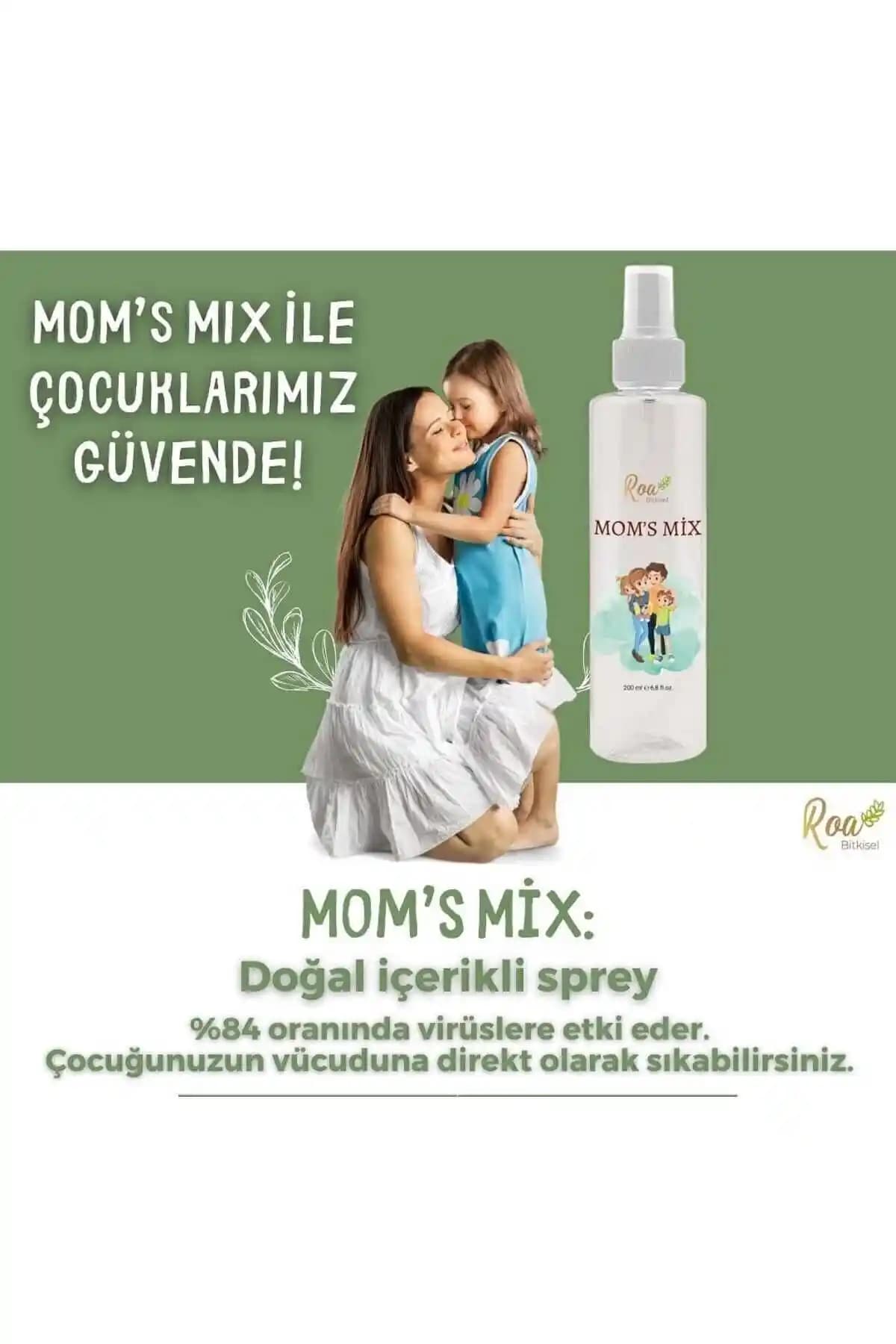 Roa Bitkisel Mom's Mix 200 ml doğal aromatik koku ile ortamınızı ferahlatır