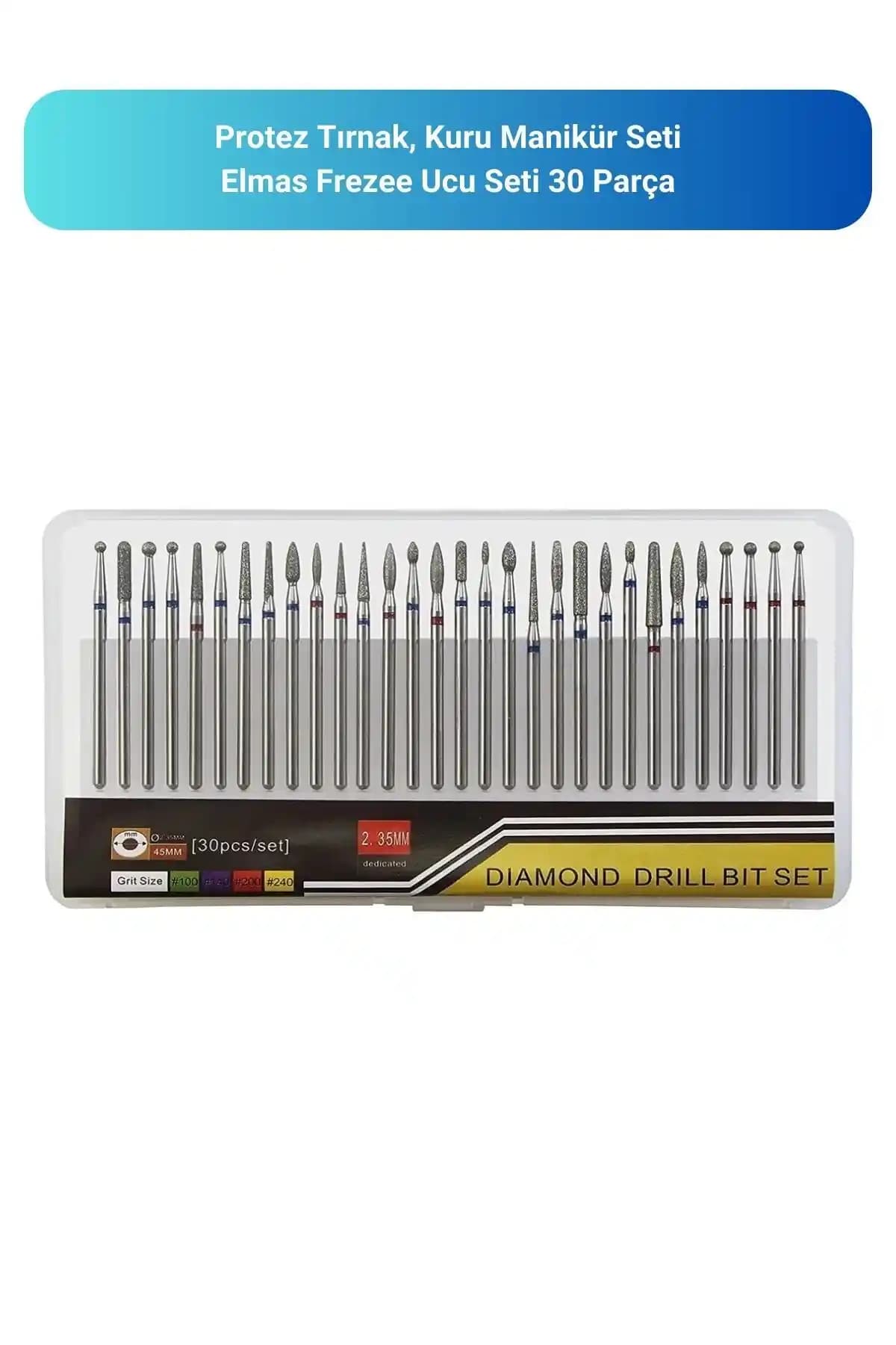 ROSALIND 30 Parça Protez Tırnak ve Kuru Manikür Seti Türkiye Menşeli Yüksek Kalite