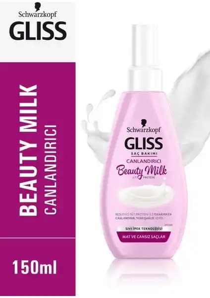 Schwarzkopf Gliss Beauty Milk Canlandırıcı Saç Bakım Sütü Doğal Parlaklık ve Yumuşaklık Sağlar