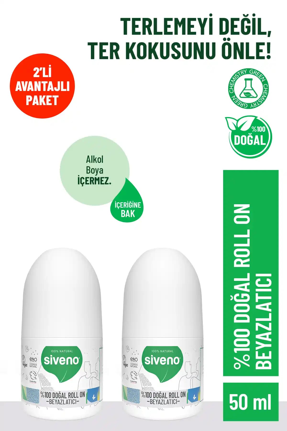 Siveno %100 Doğal Roll-On Beyazlatıcı ve Deodorant Ürünü Hakkında Detaylı Bilgi
