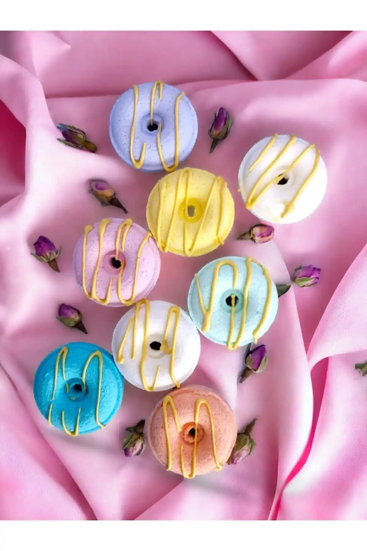 Star Bathbomb Mini Donutlar Setiyle Renkli ve Eğlenceli Banyo Deneyimi Sağlayın