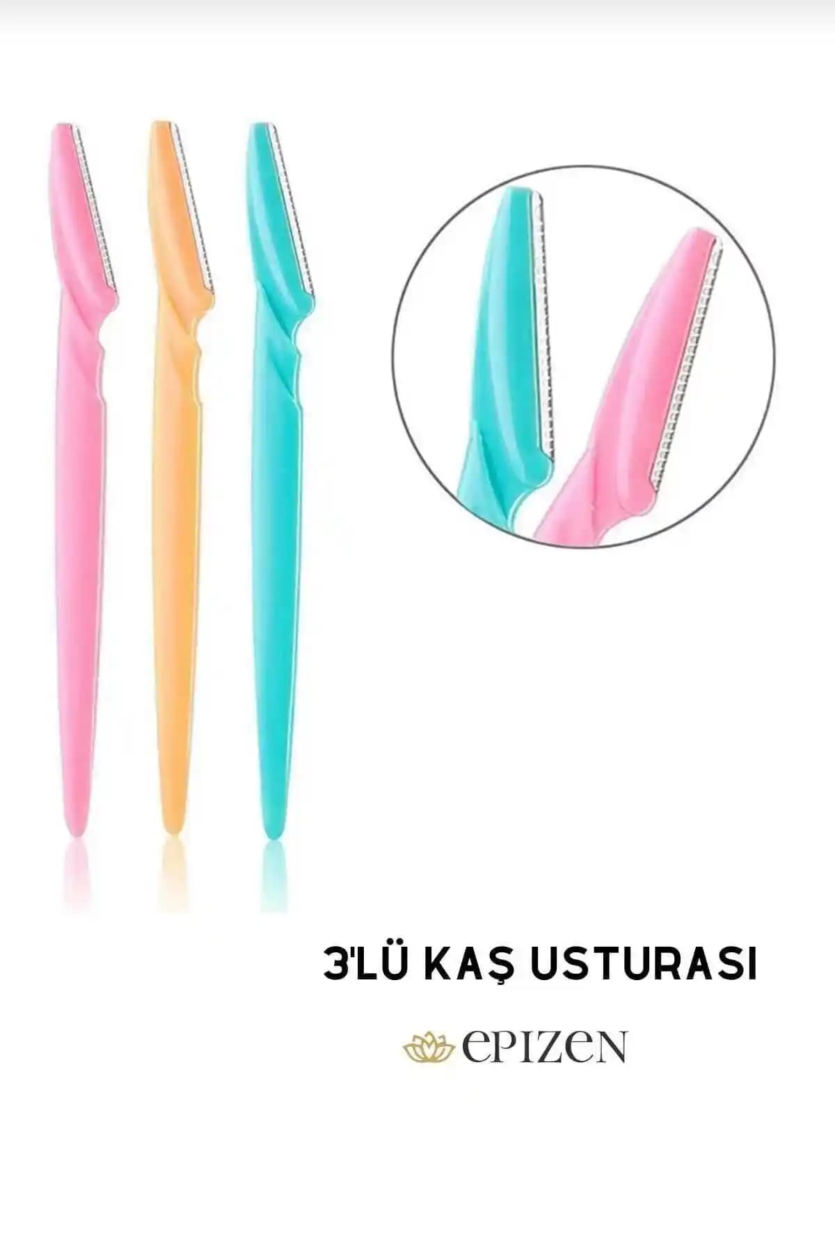 TAYEM 3'lü Kaş Usturası ve Yüz Jileti Seti: Hassas Ciltler İçin Güvenli Epilasyon Çözümü