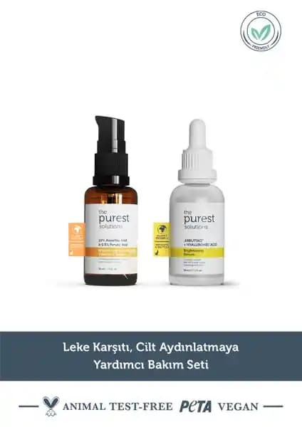 The Purest Solutions Vegan C Vitamini ve Arbutin İçeren Cilt Bakım Seti İncelemesi