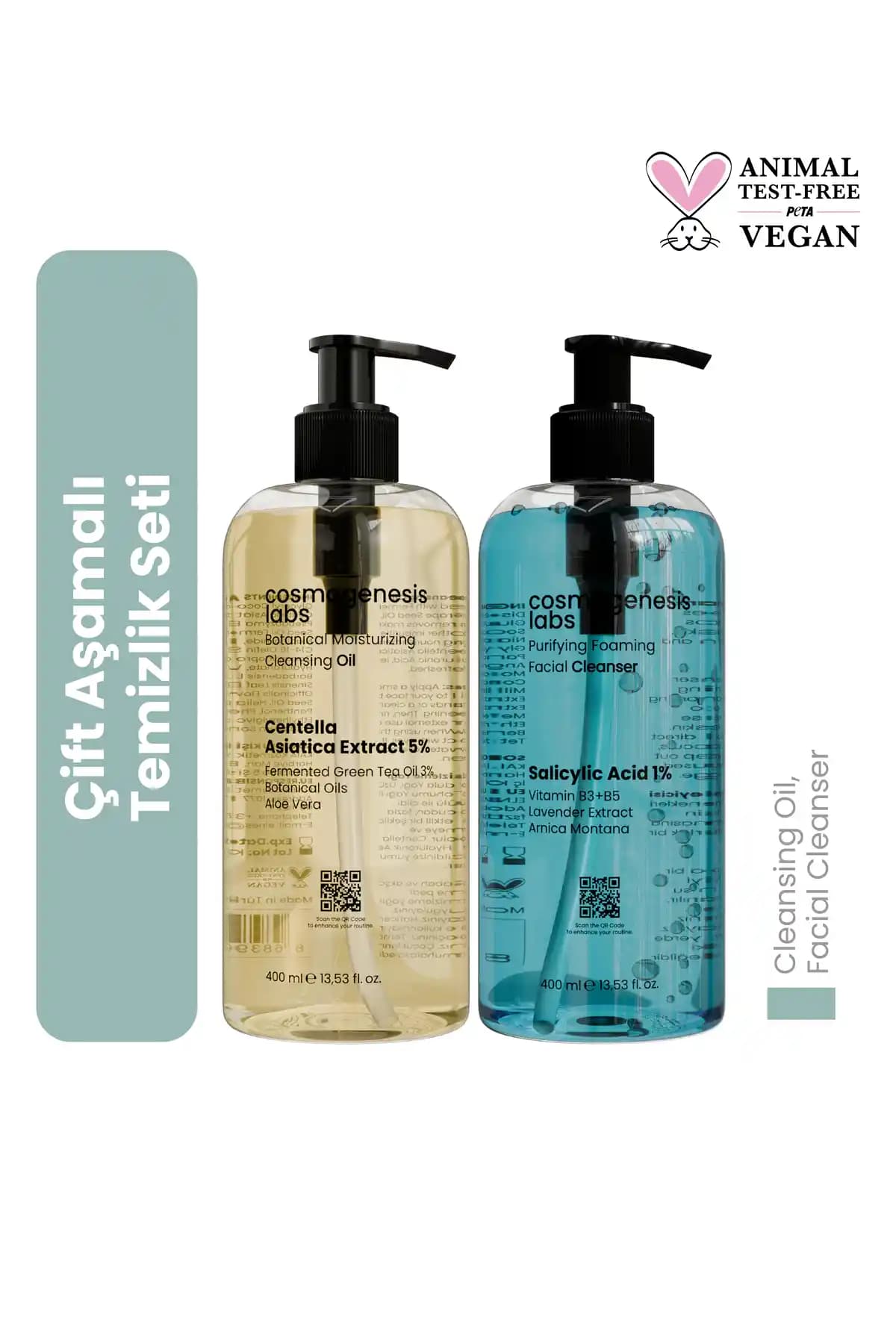 Vegan ve Doğal İçeriklerle Derinlemesine Temizlik ve Nemlendirme Seti