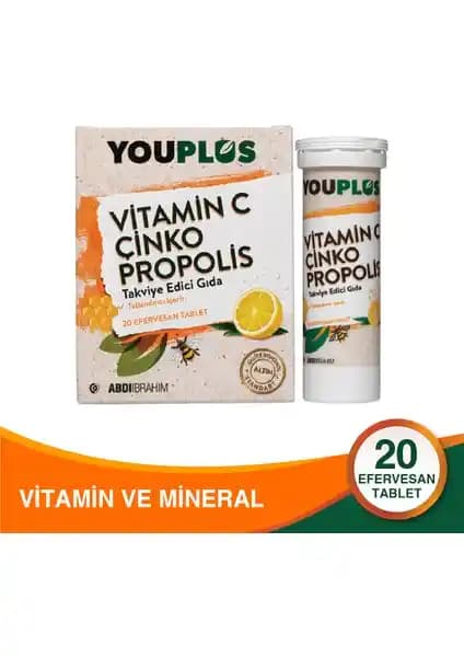 Youplus Vitamin C, Çinko ve Propolis Efervesan Tablet ile Bağışıklık Güçlendirme Rehberi