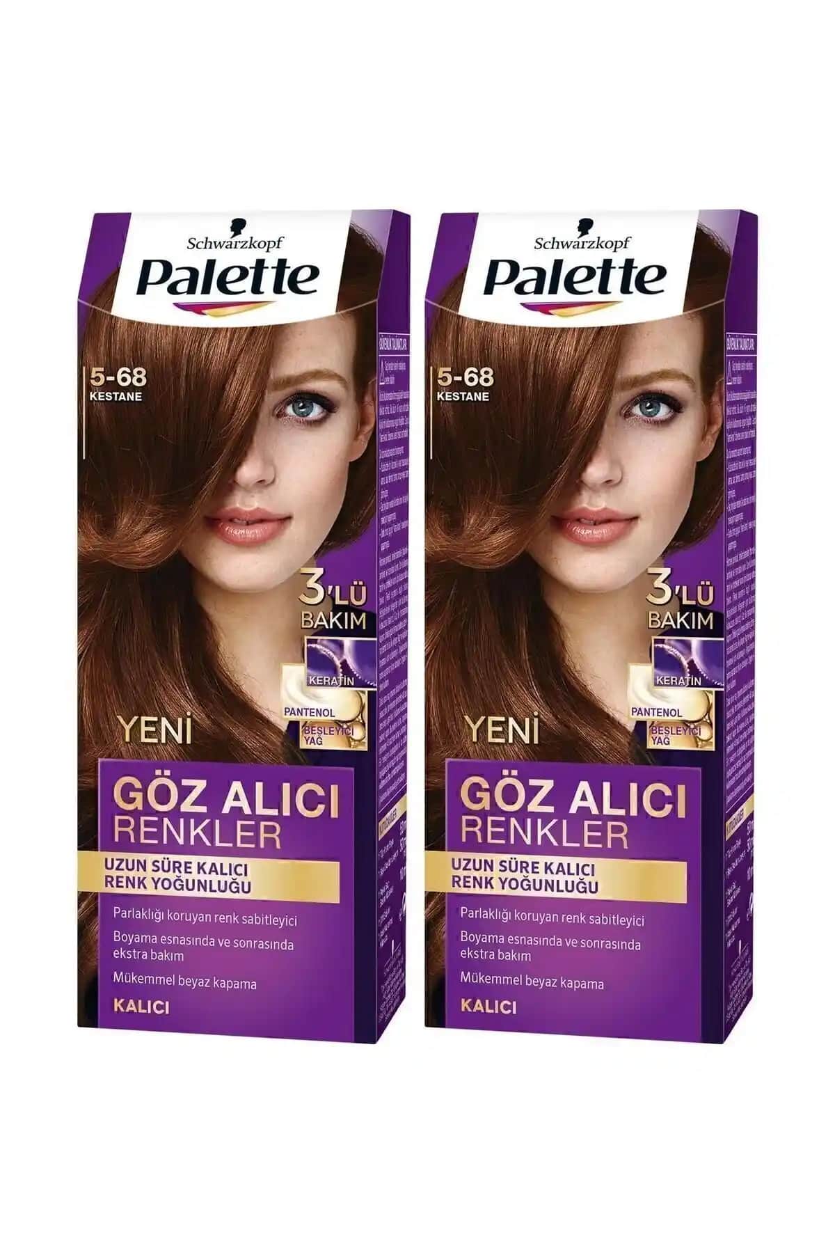 Palette Göz Alıcı Renkler 5-68 Kestane Saç Boyası Karşılaştırması ve Kullanıcı Yorumları