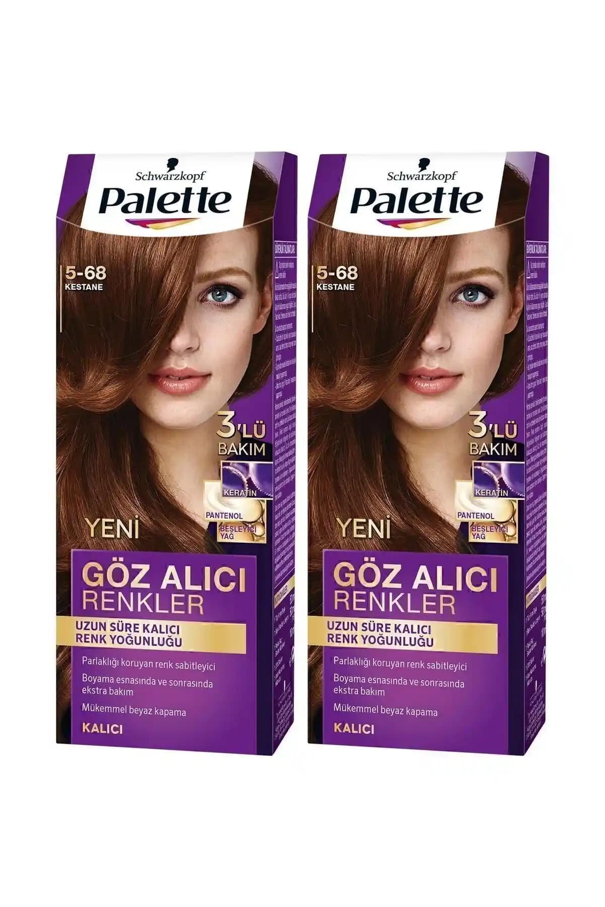Palette Göz Alıcı Renkler 5-68 Kestane Saç Boyası Karşılaştırması ve Kullanıcı Yorumları