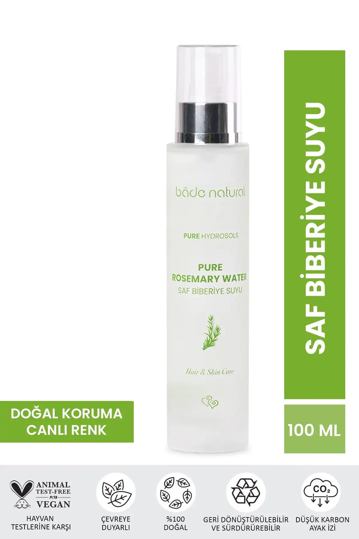 Bade Natural Biberiye Suyu ve Naturagen Rosemary Water Saç Toniği Karşılaştırması 1