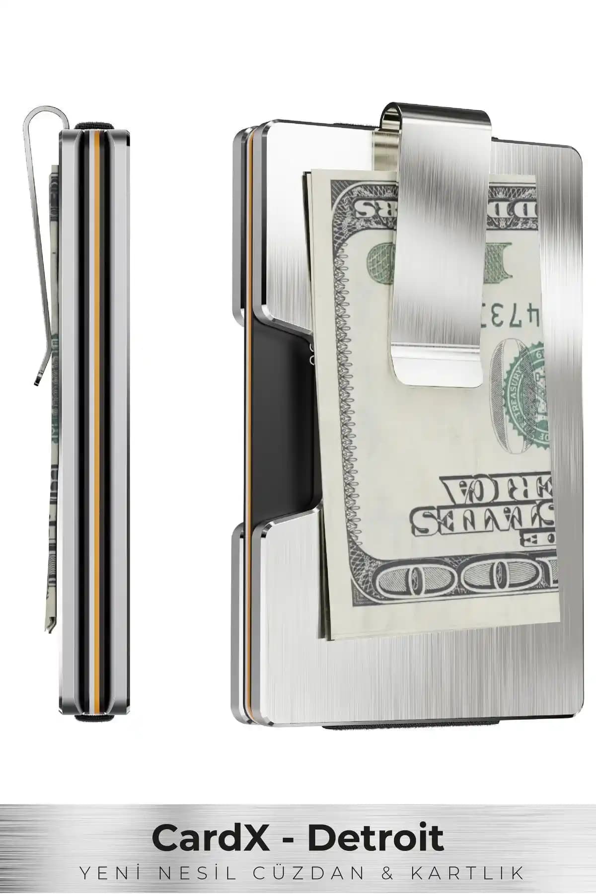 Louise Motto Cardx Detroit Metal Cüzdan ve Kartlık Modern Tasarım ve Güvenlik Özellikleriyle