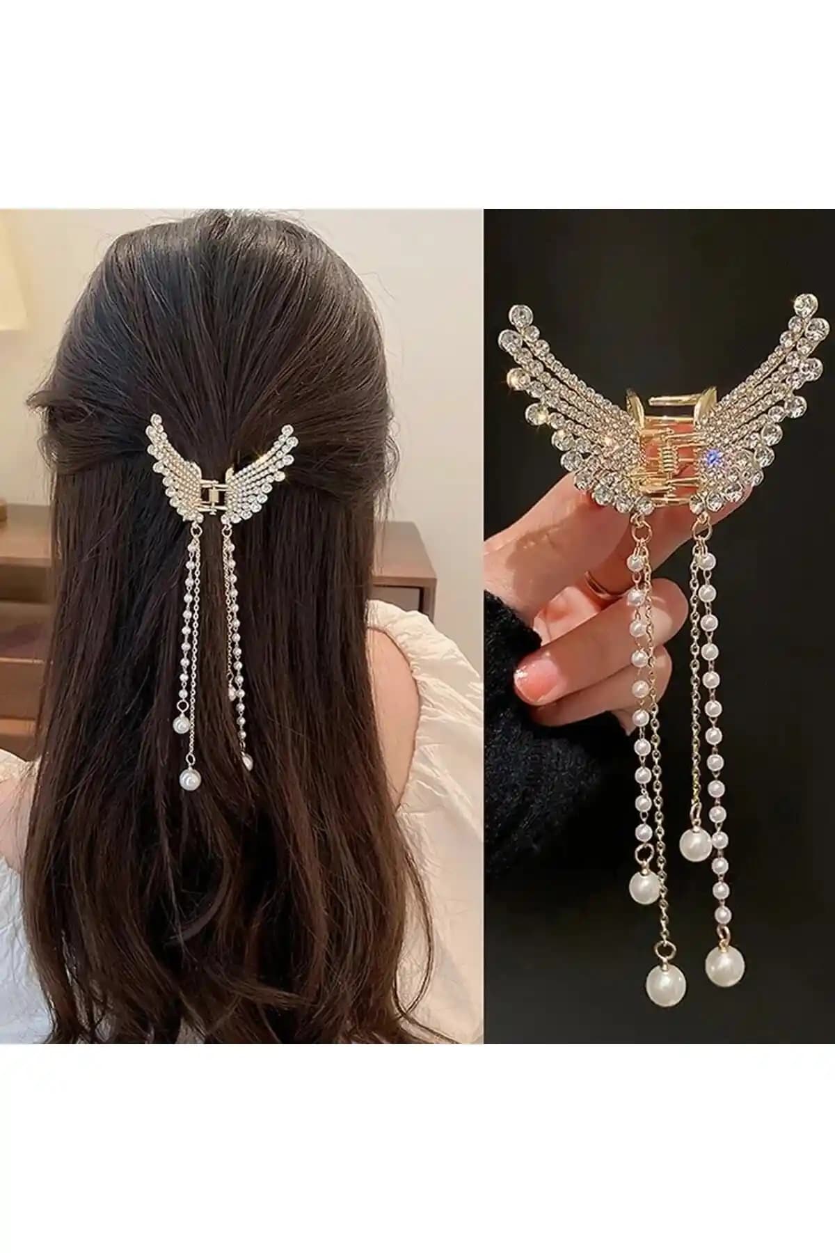 Gülpeşe Kelebek Desenli Altın Kaplama Çelik Yaylı Mandal Toka İnce Detaylar ve Kullanım Avantajları