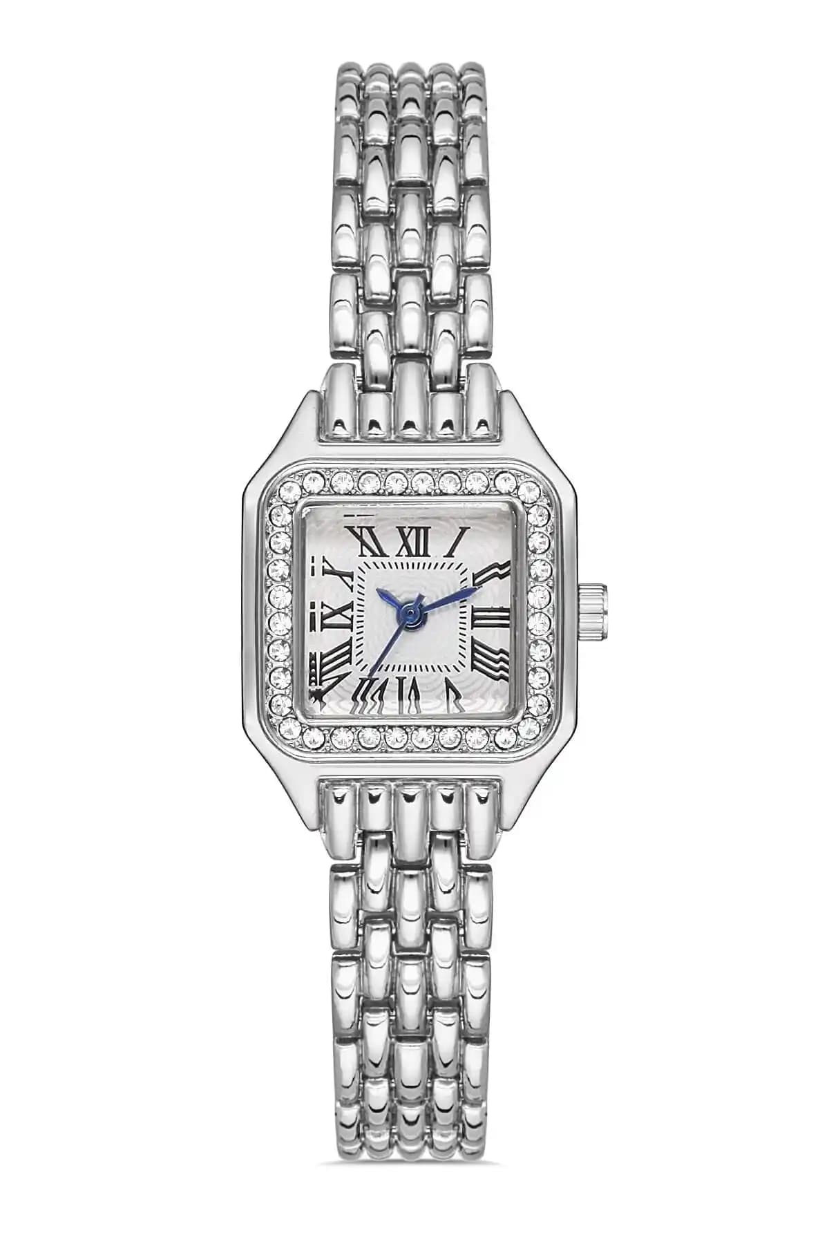 İSTLİV Minimal Kadın Güçmüş Çelik Kasa Analog Saat Şık ve Dayanıklı Tasarım