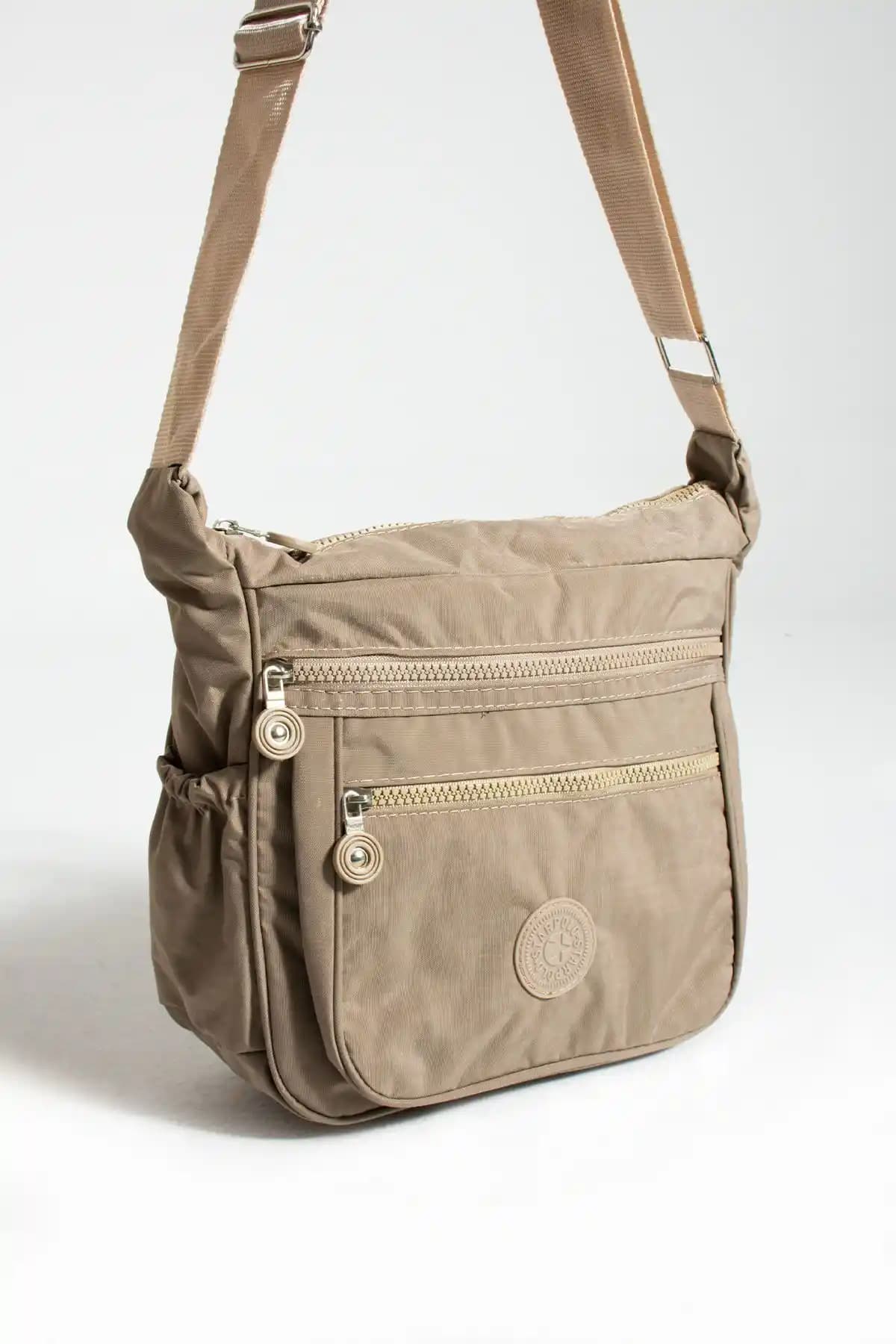 Star Polo Su Geçirmez Krinkıl Kumaş 6 Gözlü Yanları Lastikli Omuz Çantası