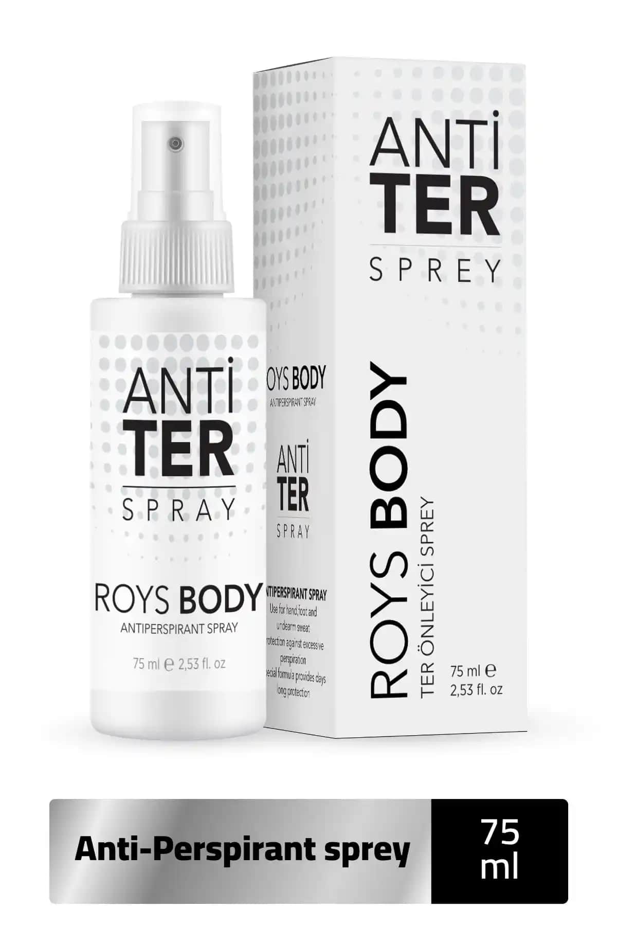 ROYS Beauty 75 Ml Organik Terleme Önleyici Sprey: Ter ve Koku İçin Mükemmel Çözüm