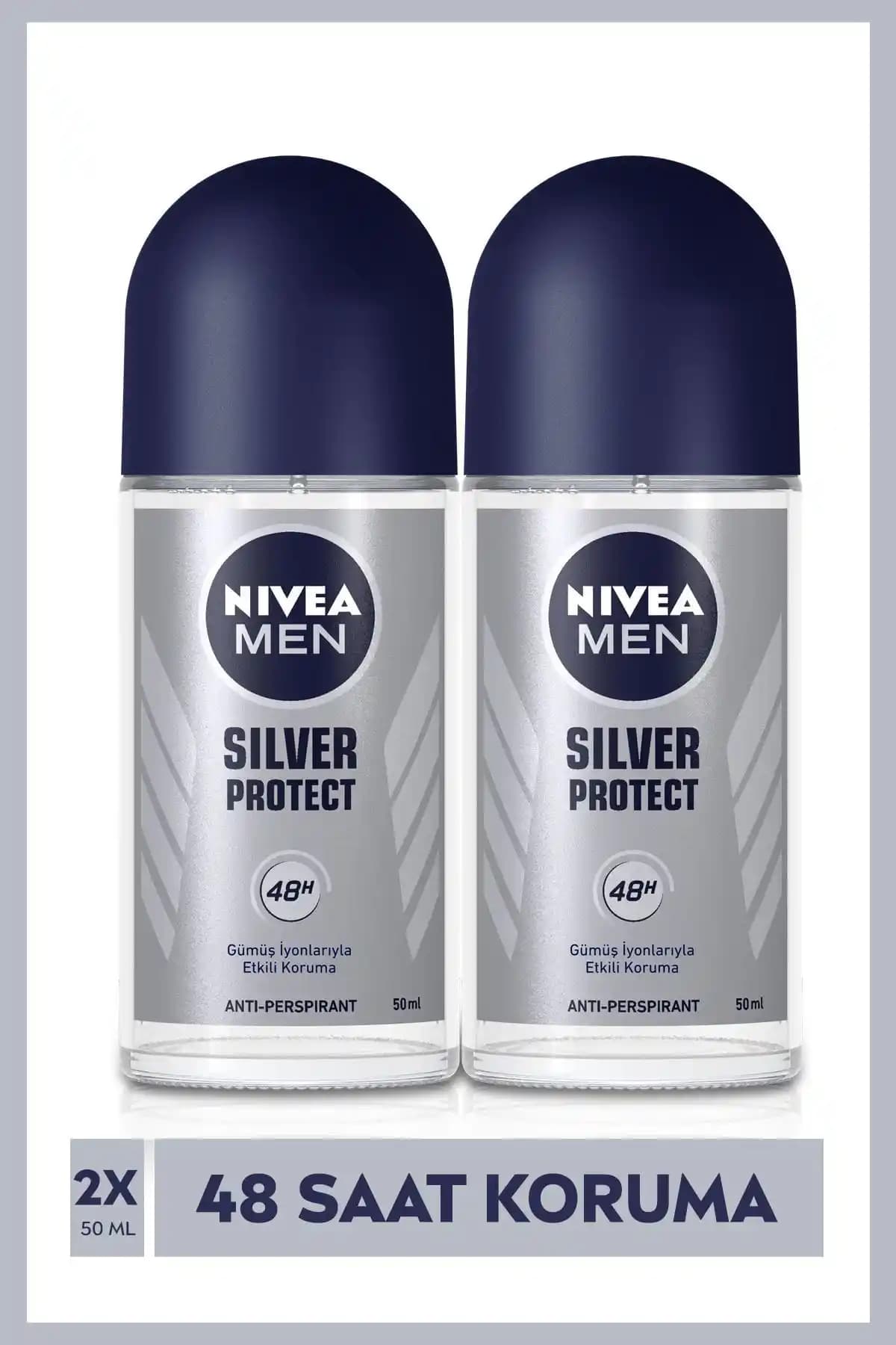 NIVEA Men Silver Protect Erkek Deodorant Roll-On: Temiz ve Güvenilir Koruma