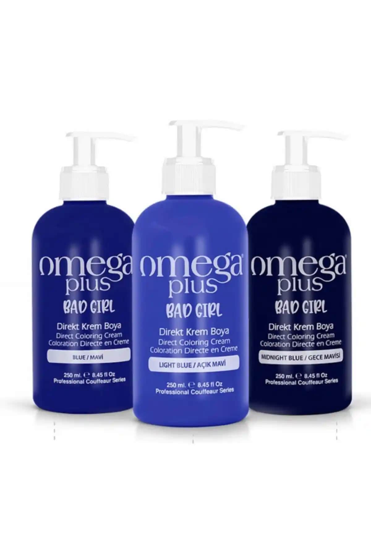 Omega Plus Bad Girl Amonyaksız Mavi Saç Boyası Seti ile Yeni Bir Tarz Deneyin
