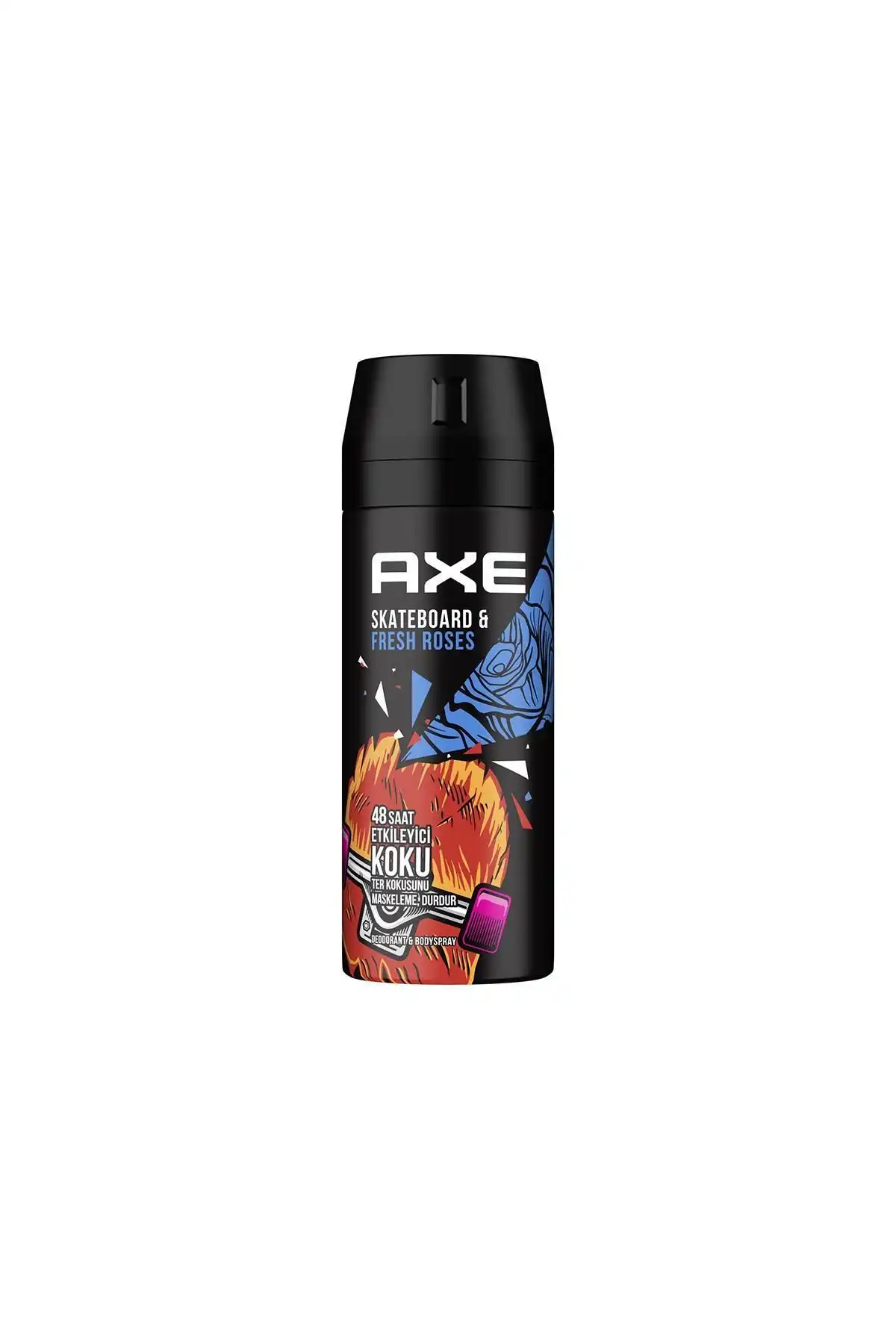 Axe Skateboard & Fresh Roses Erkek Deodorant Sprey: Günlük Ferahlık ve Yenilikçi Koku