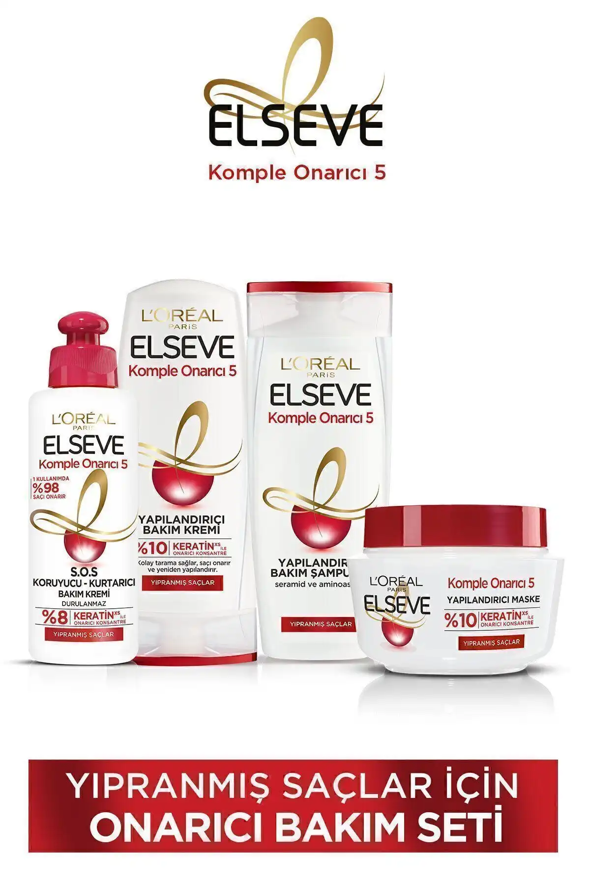 Elseve Komple Onarıcı 5: Yıpranmış Saçlar İçin Etkili Bakım Seti