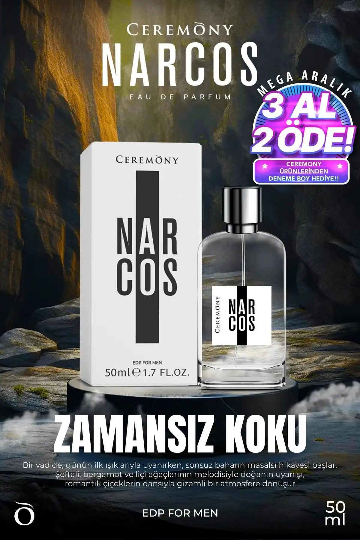 Ceremony Narcos Erkek Parfümü: Yüksek Kalıcılığa Sahip Aromatik Bir Deneyim