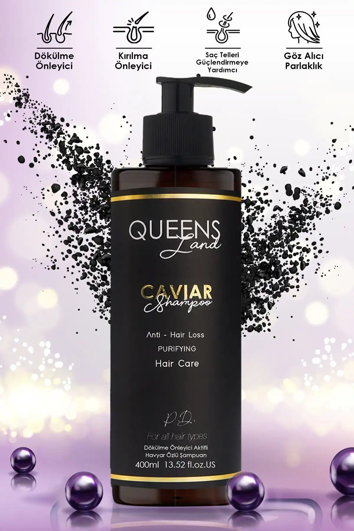 Queensland Biotin & Havyar Özlü Şampuan ile Dökülmeye Son Vermek ve Saçınızı Güçlendirmek