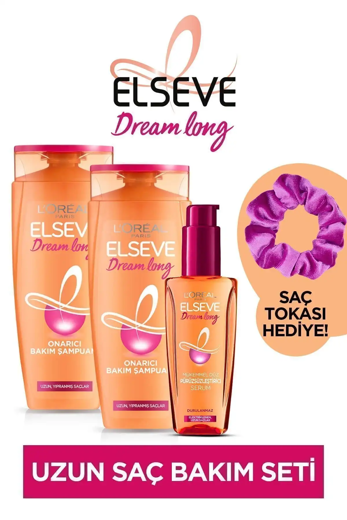 Elseve Dream Long Ürünleri: Uzun Saçlar için Onarıcı ve Pürüzsüzleştirici Bakım