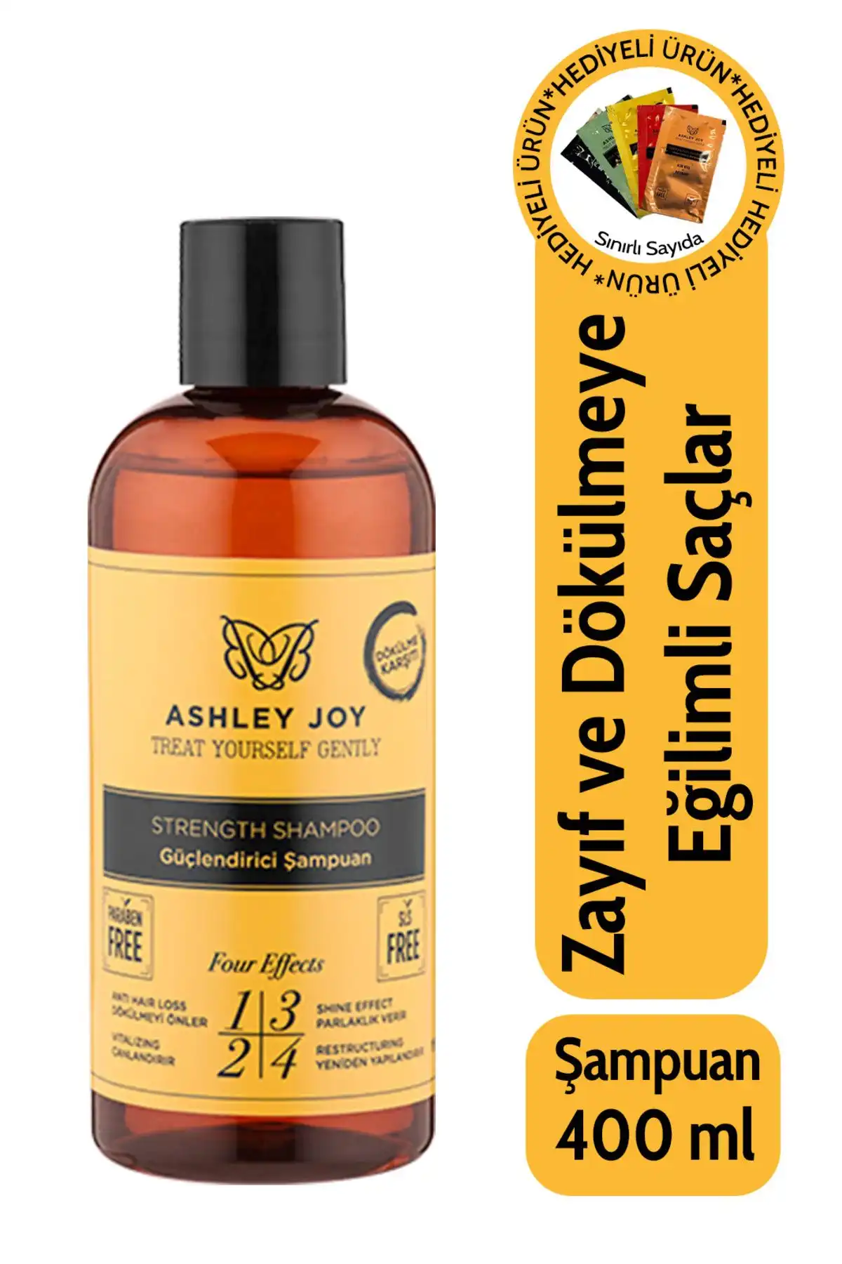 Ashley Joy Dökülme Karşıtı Keratin ve Kafein İçeren Sülfatsız Şampuan İncelemesi
