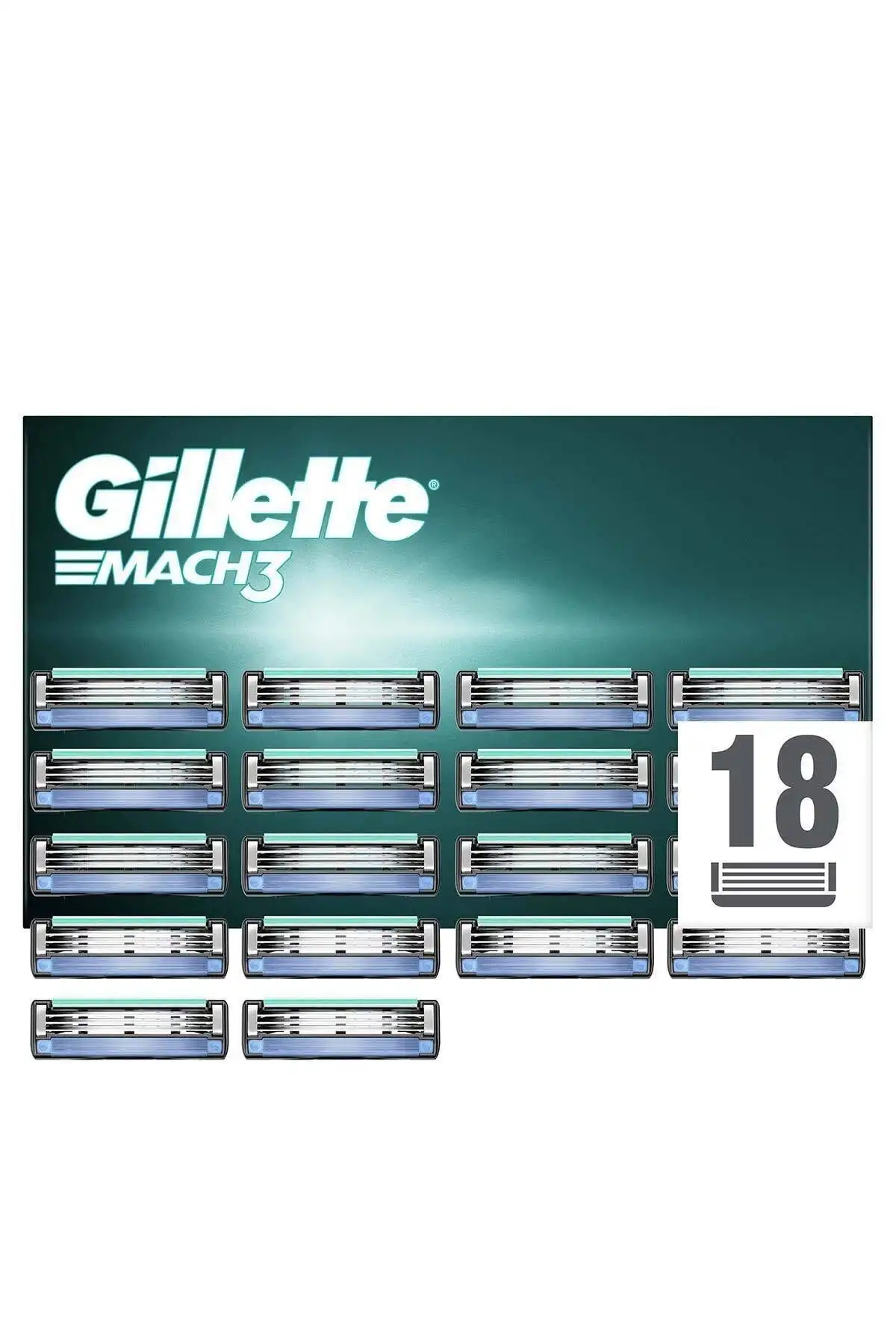 Gillette Mach3 18'li Yedek Tıraş Bıçağı İle Konforlu ve Etkili Tıraş Deneyimi